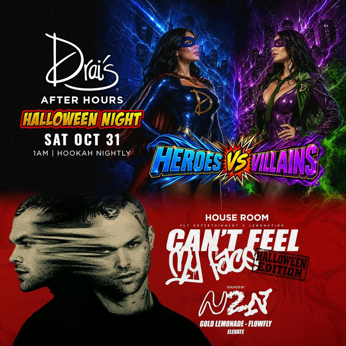 Halloween Night - House • Hip-Hop flyer