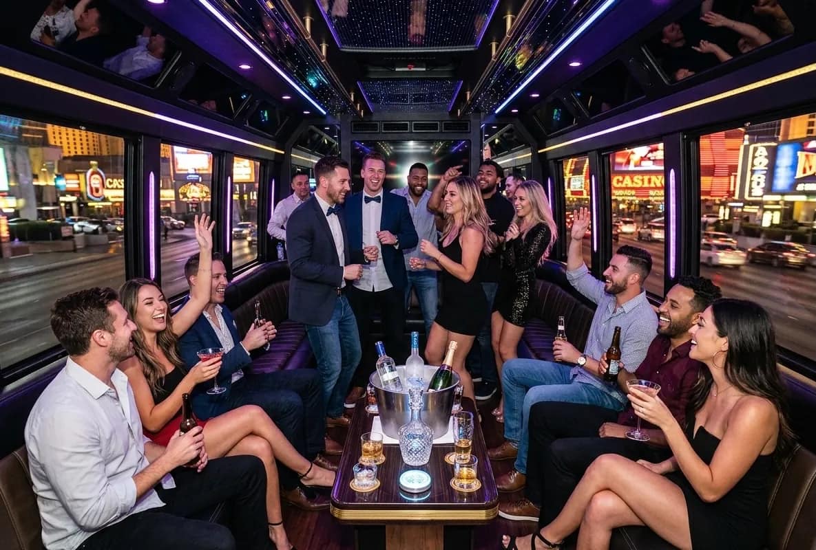 Las Vegas bachelor party nightclub VIP bottle service